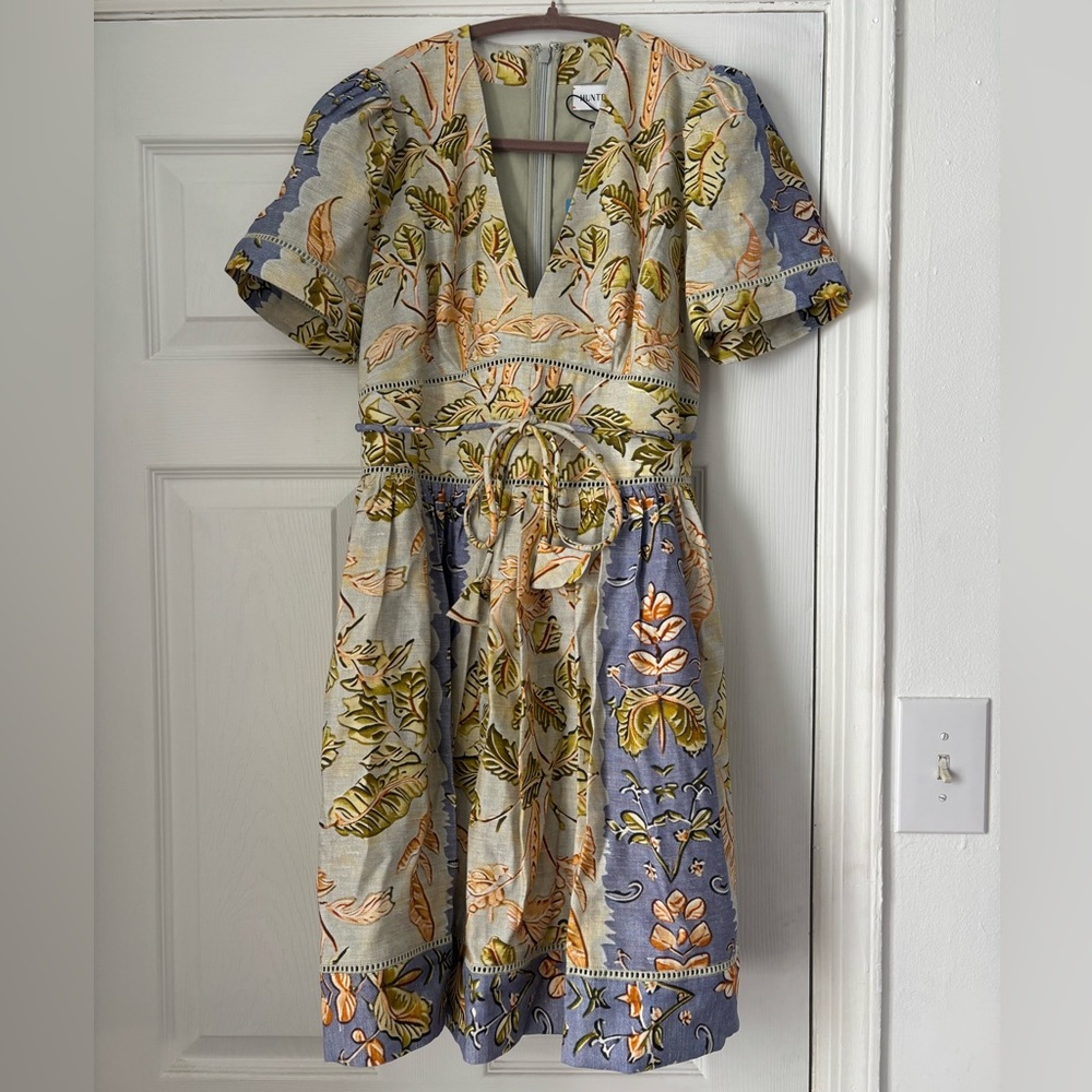 Hunter Bell Roan Linen Vineyard Dress